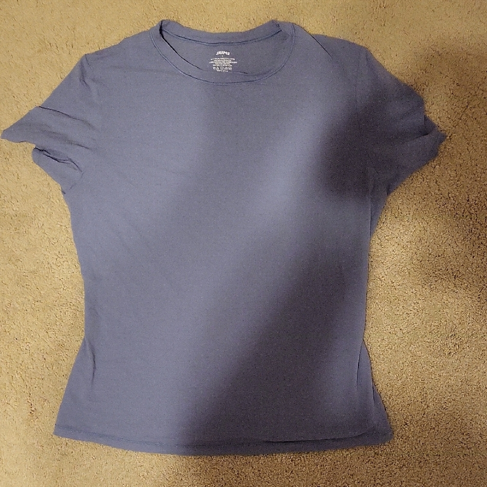 SKIMS Short Sleeve Tee in Blue